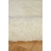 faux white area rug  x    