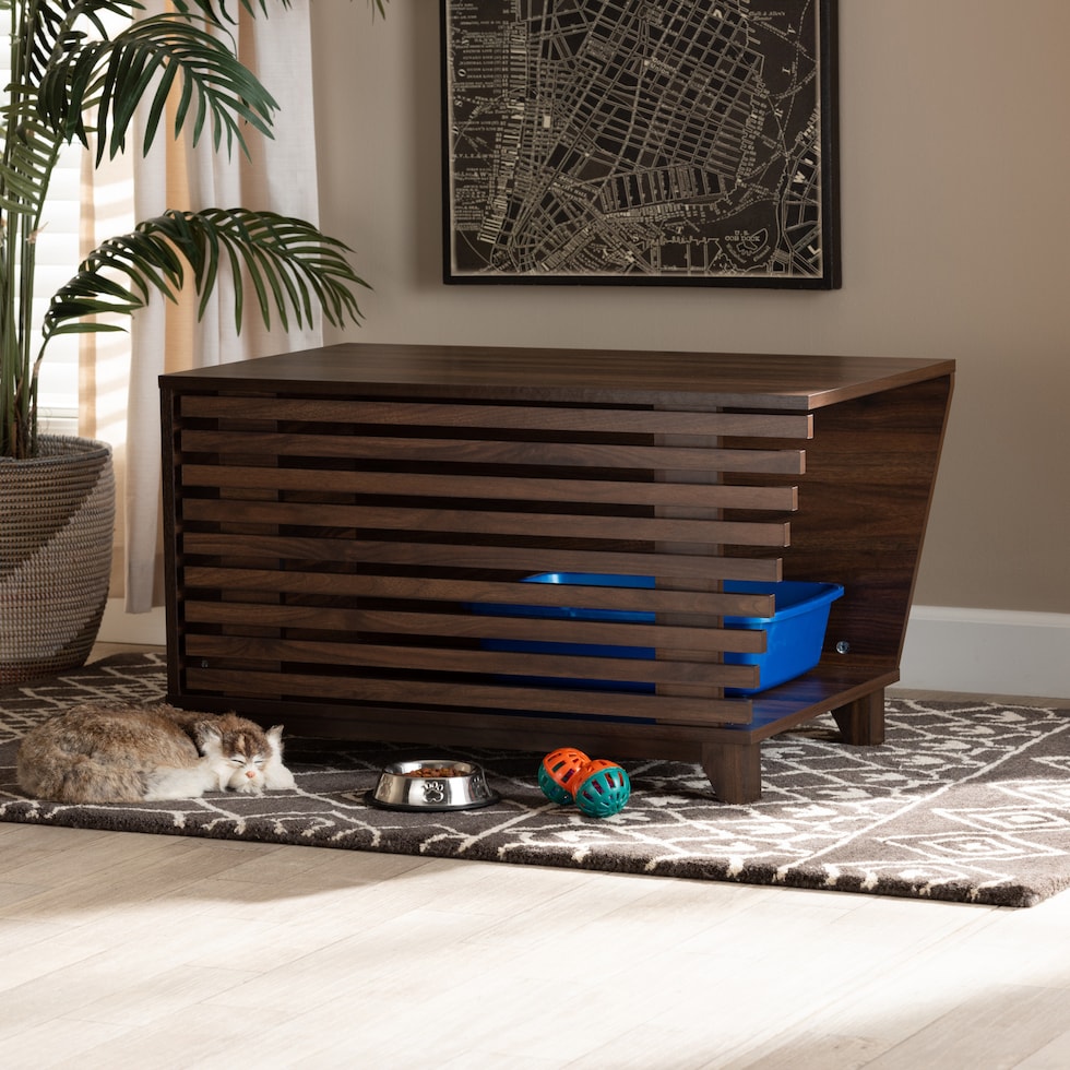 felix dark brown pet furniture   