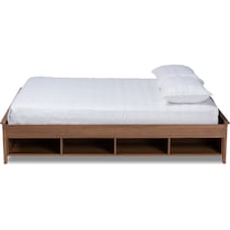 felizia ash walnut queen bed   