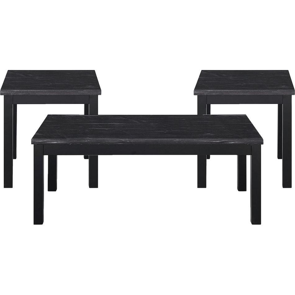 fennel black pc table set   