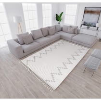 fern white gray area rug  x    