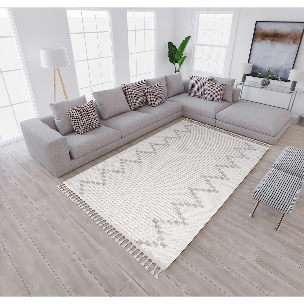 fern white gray area rug  x    