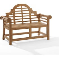 fernandina light brown outdoor bench   