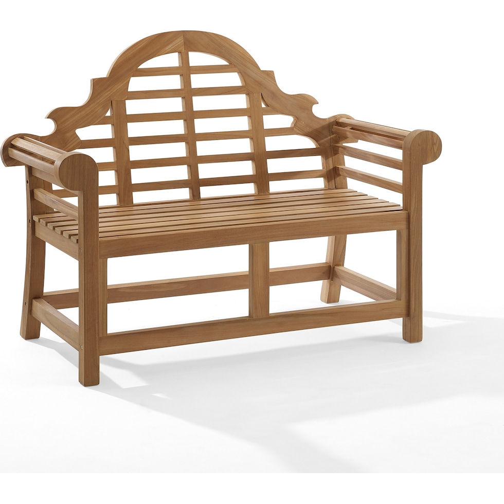 fernandina light brown outdoor bench   