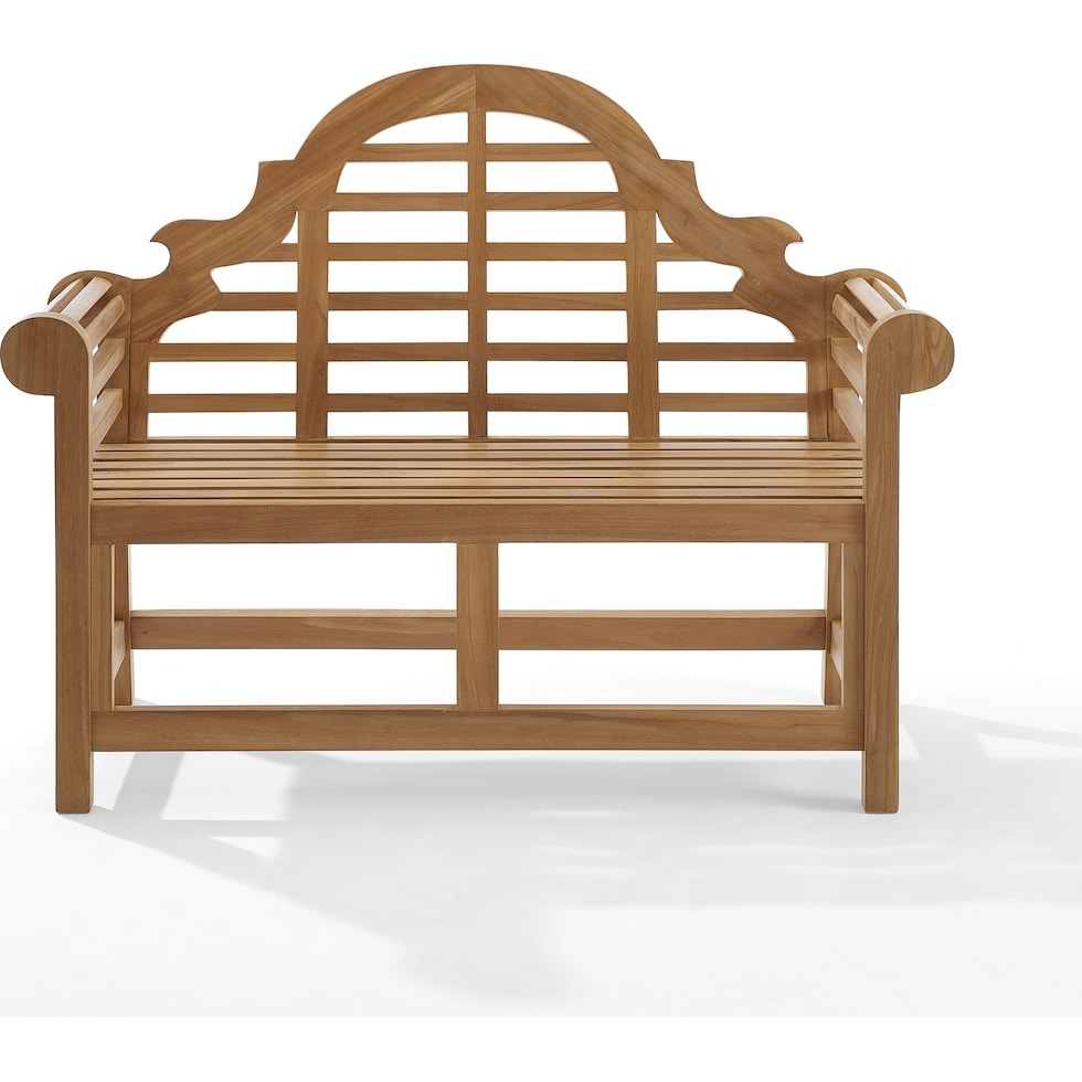 fernandina light brown outdoor bench   
