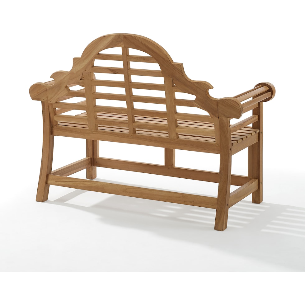 fernandina light brown outdoor bench   
