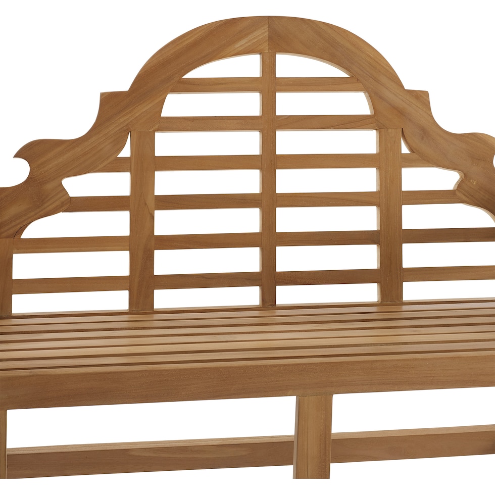 fernandina light brown outdoor bench   