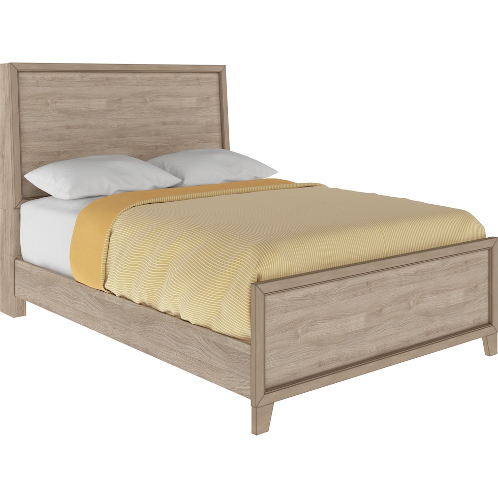 ferris light brown full bed   