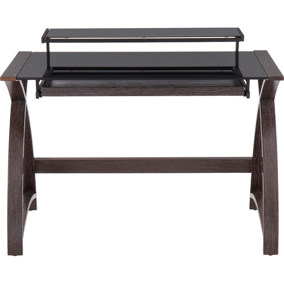 fina gray black desk   