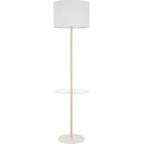 finch white floor lamp   