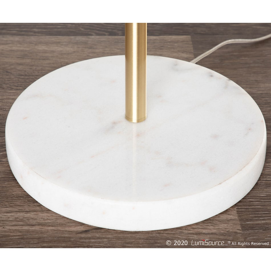 finch white floor lamp   