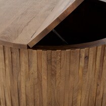 finley dark brown coffee table   