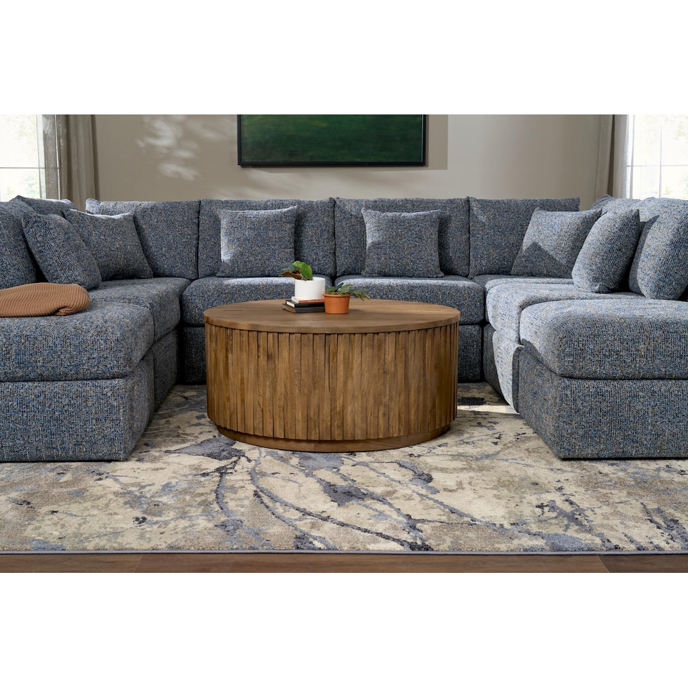 finley dark brown coffee table   