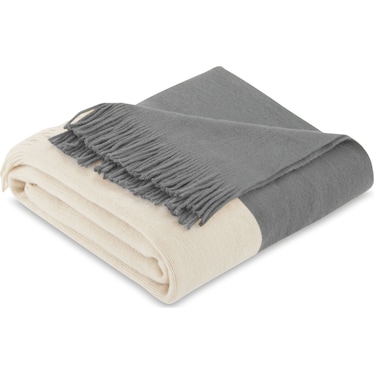 Finley Knit Throw - Gray