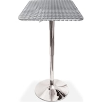 fino silver adjustable bar table   