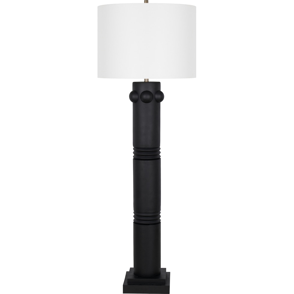 fiona black floor lamp   