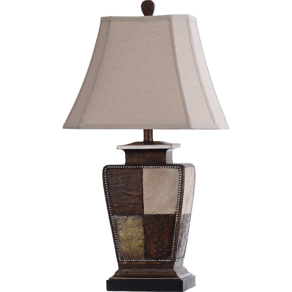 fioralba dark brown table lamp   