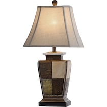 fioralba dark brown table lamp   