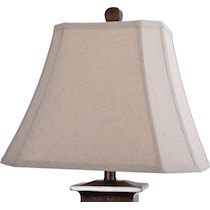 fioralba dark brown table lamp   