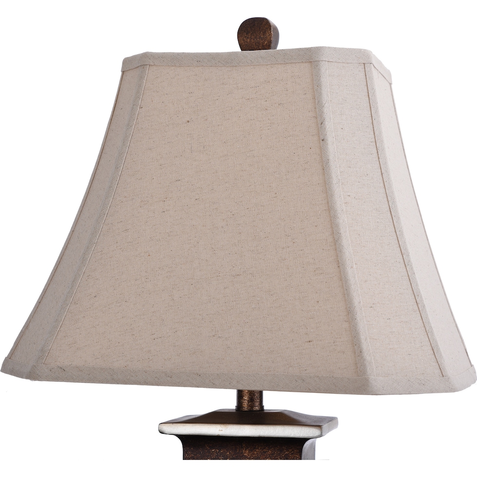 fioralba dark brown table lamp   