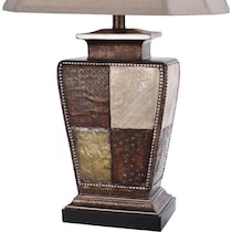 fioralba dark brown table lamp   