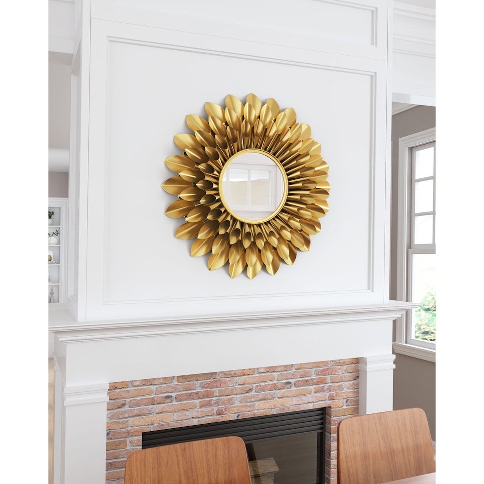 fiore gold mirror   