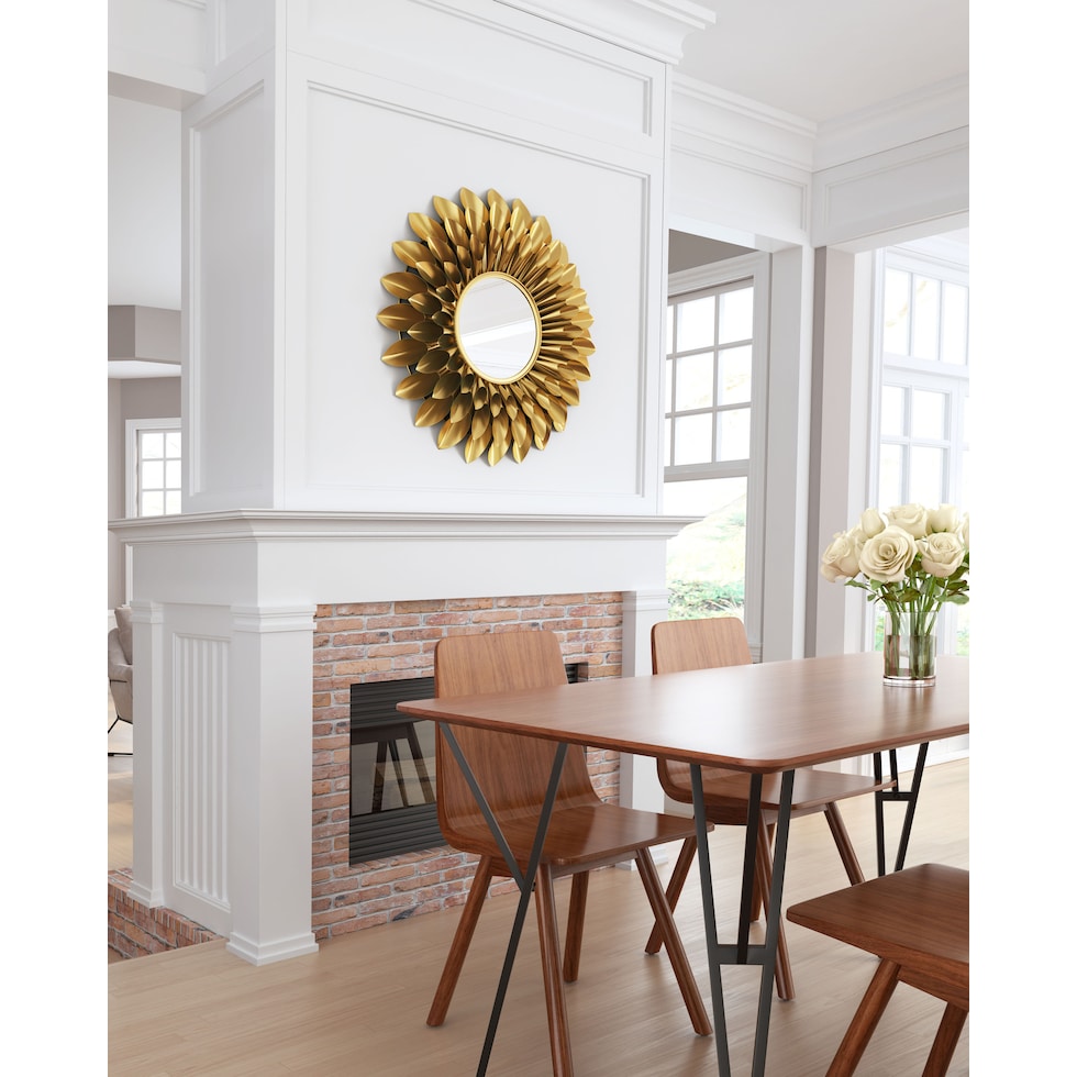 fiore gold mirror   