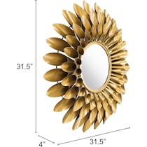 fiore gold mirror   