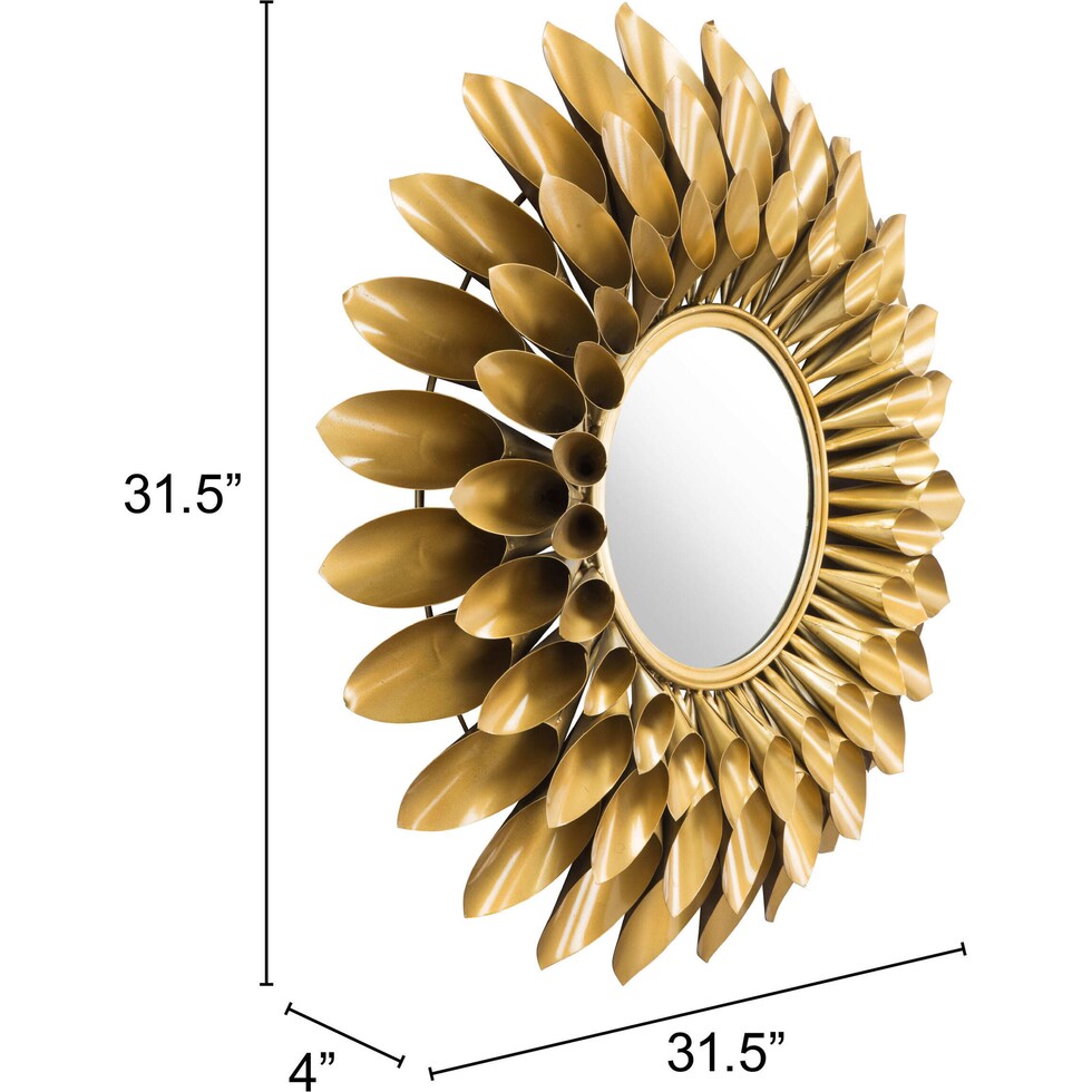 fiore gold mirror   