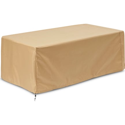 Large Rectangular Fire Pit Cover - Tan