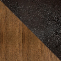 fisher dark brown accent chair   