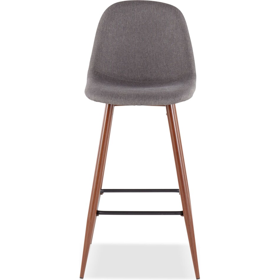 fitz gray bar stool   