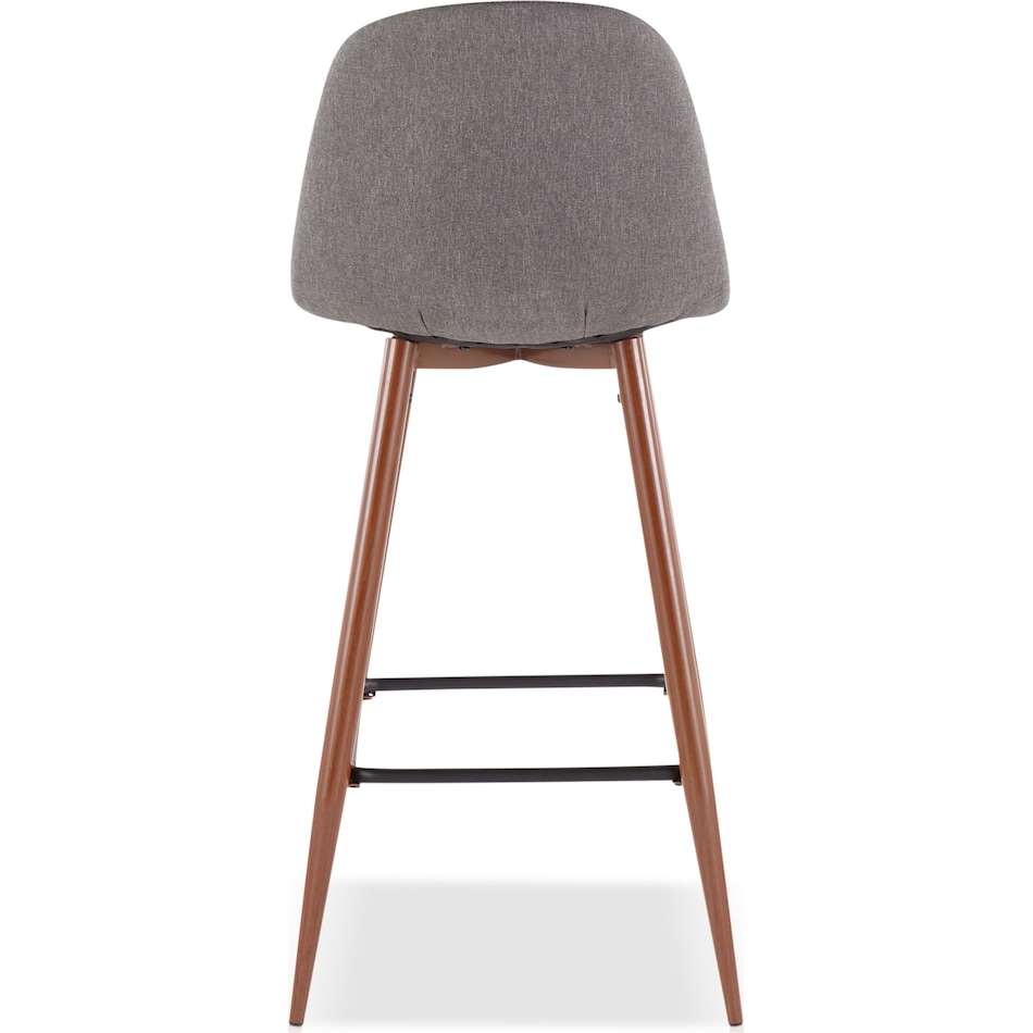 fitz gray bar stool   