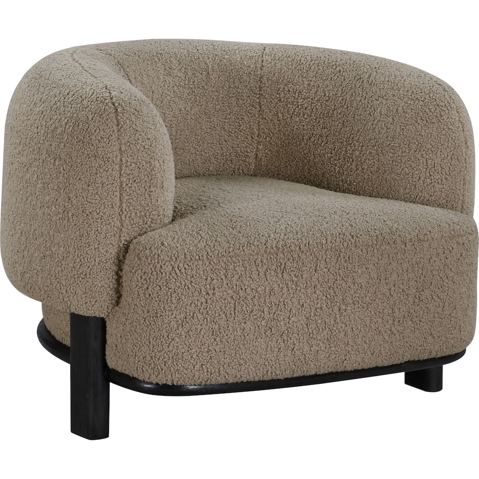 fitzroy light brown accent chair   