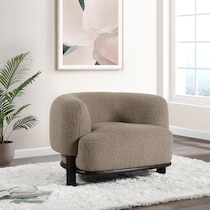 fitzroy light brown accent chair   