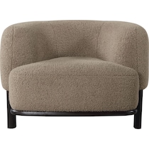fitzroy light brown accent chair   
