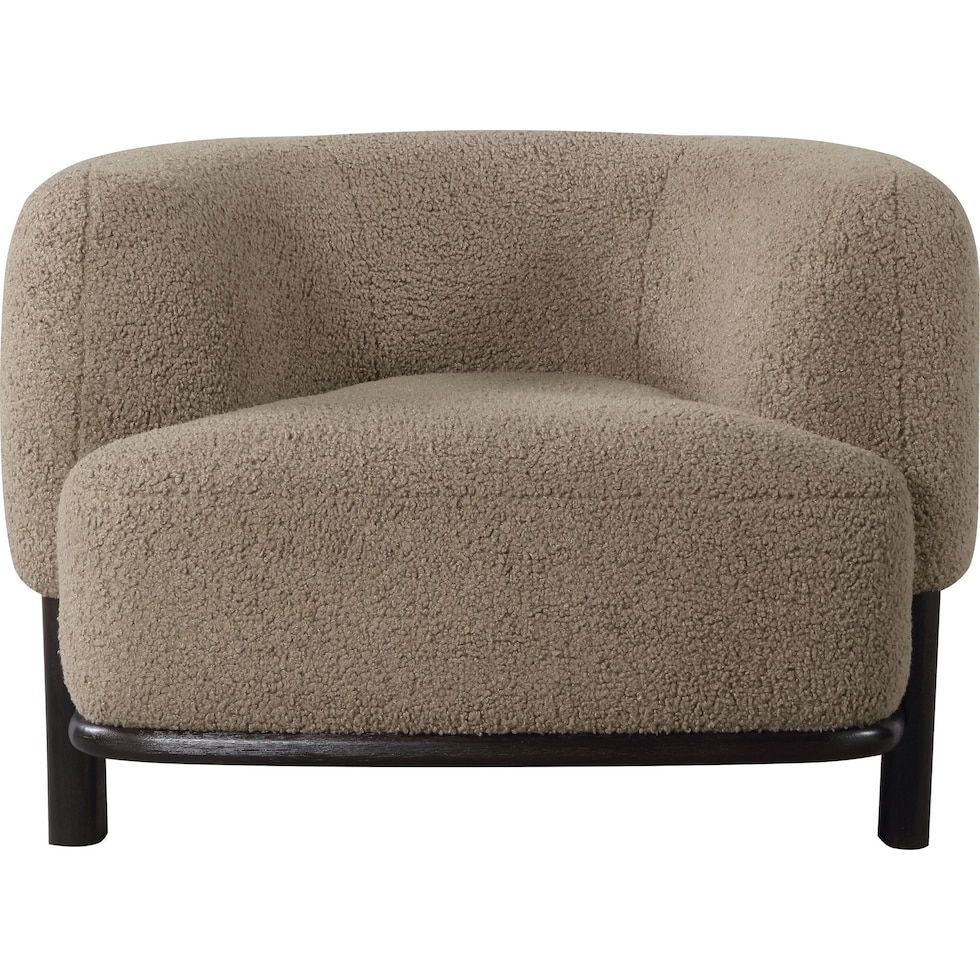 fitzroy light brown accent chair   