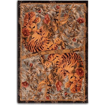 Flat Woven Tiger 5' x 8' Area Rug