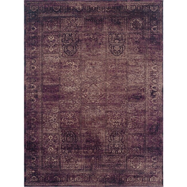 Rugs - Flat Woven Area Rug - Purple