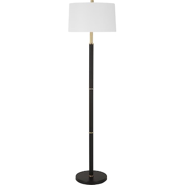 Halen Floor Lamp - Black/Gold