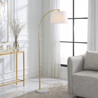 Grove Floor Lamp - Gold/White