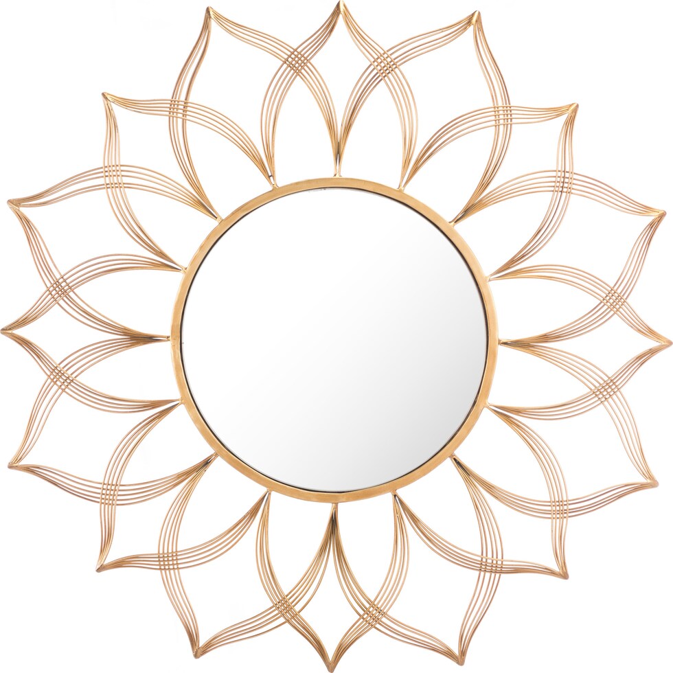 flor gold mirror   