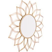 flor gold mirror   
