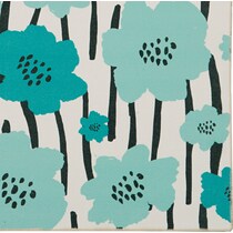 flora blue area rug  x    