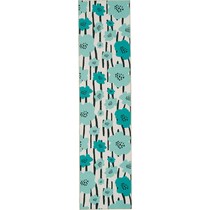 flora blue rug   