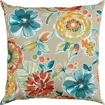 floral multicolor outdoor pillow   