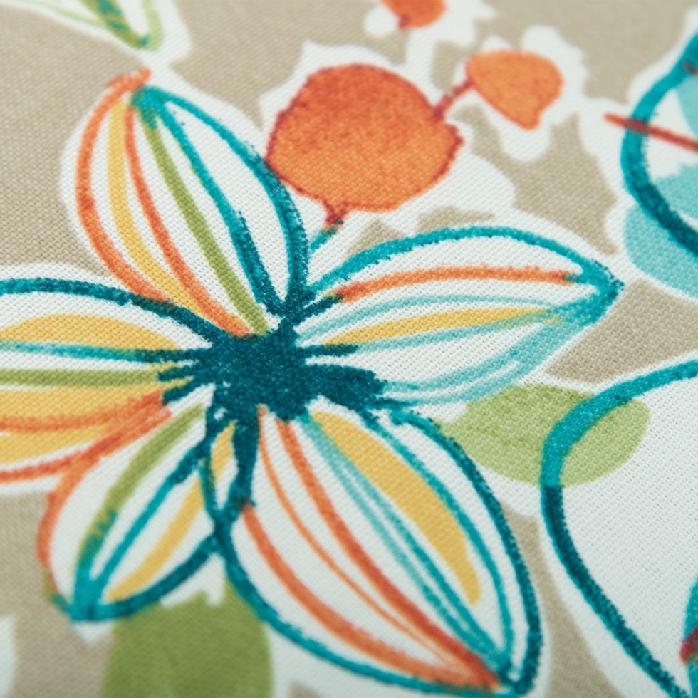 floral multicolor outdoor pillow   