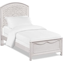 florence white twin bed   