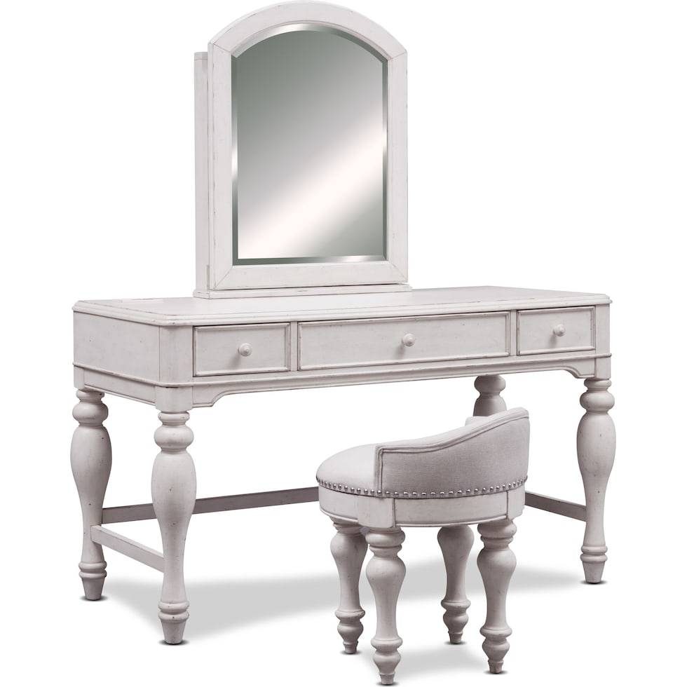 florence white vanity   