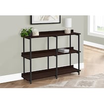 flores dark brown console table   